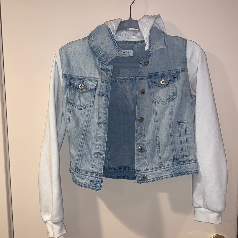 Teen/Women Size Medium Denim/Sweatshirt Jacket